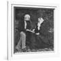 Florence Nightingale and Sir Harry Verney on the Lawn at Claydon House, 1889-null-Framed Giclee Print