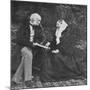 Florence Nightingale and Sir Harry Verney on the Lawn at Claydon House, 1889-null-Mounted Giclee Print