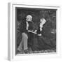 Florence Nightingale and Sir Harry Verney on the Lawn at Claydon House, 1889-null-Framed Giclee Print