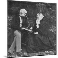 Florence Nightingale and Sir Harry Verney on the Lawn at Claydon House, 1889-null-Mounted Giclee Print