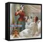 Florence Nightingale Attends To Patients In The Crimea For The British Red Cross-null-Framed Stretched Canvas