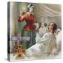 Florence Nightingale Attends To Patients In The Crimea For The British Red Cross-null-Stretched Canvas