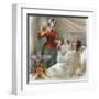 Florence Nightingale Attends To Patients In The Crimea For The British Red Cross-null-Framed Art Print