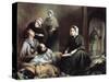 Florence Nightingale, British Nurse and Hospital Reformer, at Scutari Hospital, Turkey, 1855-Henry Barraud-Stretched Canvas