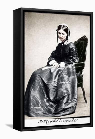 Florence Nightingale, English Nurse and Hospital Reformer, 1854-null-Framed Stretched Canvas