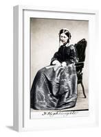 Florence Nightingale, English Nurse and Hospital Reformer, 1854-null-Framed Giclee Print