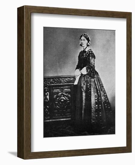 Florence Nightingale, English Nurse and Hospital Reformer, 1855-null-Framed Giclee Print