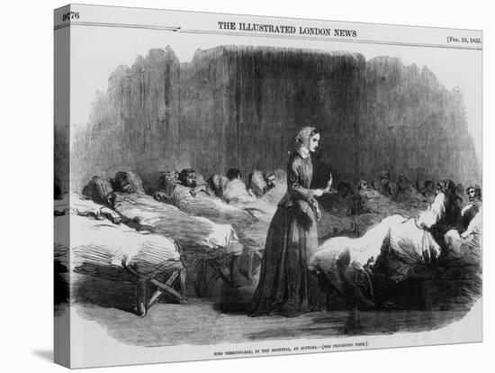 Florence Nightingale, English Nurse and Hospital Reformer, 1855-null-Stretched Canvas