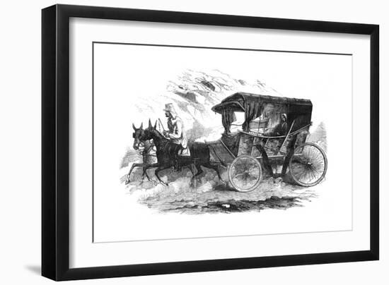 Florence Nightingale in Her Carriage in the Crimea, 1856-null-Framed Giclee Print