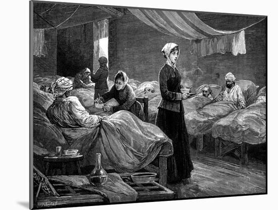 Florence Nightingale in the Barrack Hospital at Scutari, C1880-null-Mounted Giclee Print