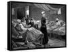Florence Nightingale in the Barrack Hospital at Scutari, C1880-null-Framed Stretched Canvas