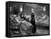 Florence Nightingale in the Barrack Hospital at Scutari, C1880-null-Framed Stretched Canvas