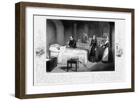 Florence Nightingale in the Hospital at Scutari, C1860-null-Framed Giclee Print