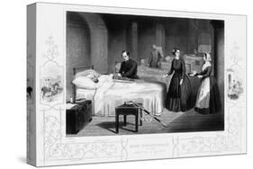 Florence Nightingale in the Hospital at Scutari, C1860-null-Stretched Canvas