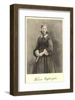 Florence Nightingale Nurse Hospital Reformer and Philanthropist-Timothy Cole-Framed Photographic Print