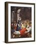 Florence Nightingale. The Lady with the Lamp, Visiting the Sick Soldiers in Hospital-Peter Jackson-Framed Premium Giclee Print