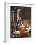 Florence Nightingale. The Lady with the Lamp, Visiting the Sick Soldiers in Hospital-Peter Jackson-Framed Premium Giclee Print