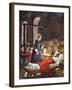 Florence Nightingale. The Lady with the Lamp, Visiting the Sick Soldiers in Hospital-Peter Jackson-Framed Giclee Print