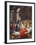 Florence Nightingale. The Lady with the Lamp, Visiting the Sick Soldiers in Hospital-Peter Jackson-Framed Giclee Print