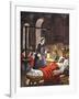 Florence Nightingale. The Lady with the Lamp, Visiting the Sick Soldiers in Hospital-Peter Jackson-Framed Giclee Print