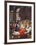 Florence Nightingale. The Lady with the Lamp, Visiting the Sick Soldiers in Hospital-Peter Jackson-Framed Giclee Print