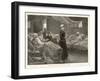 Florence Nightingale Walks Between the Rows of Beds in the Barrack Hospital-Henry Roberts-Framed Art Print