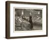 Florence Nightingale Walks Between the Rows of Beds in the Barrack Hospital-Henry Roberts-Framed Art Print