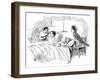 Florence Nightingale Watching a Nurse at Work, 1854-null-Framed Giclee Print