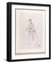 Florence Nightingale with Athena the Owl, Pub. P. and D. Colnaghi, 1855-Parthenope Nightingale-Framed Giclee Print