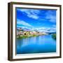 Florence or Firenze Arno River Landscape. Tuscany, Italy.-stevanzz-Framed Photographic Print