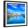 Florence or Firenze Arno River Landscape. Tuscany, Italy.-stevanzz-Framed Photographic Print