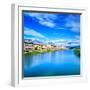 Florence or Firenze Arno River Landscape. Tuscany, Italy.-stevanzz-Framed Photographic Print