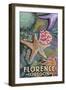 Florence, Oregon - Tidepool-Lantern Press-Framed Art Print