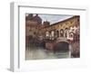 Florence, Ponte Vecchio-RC Goff-Framed Photographic Print