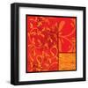 Florence Red Gold-Lillian Pasenar-Framed Art Print