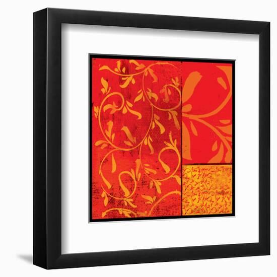 Florence Red Gold-Lillian Pasenar-Framed Art Print