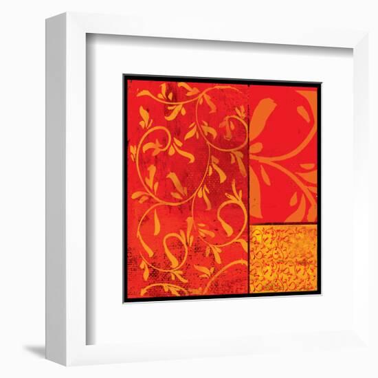 Florence Red Gold-Lillian Pasenar-Framed Art Print