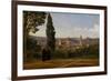 Florence, Seen from the Boboli-Gardens-Jean-Baptiste-Camille Corot-Framed Giclee Print