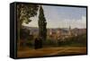 Florence, Seen from the Boboli-Gardens-Jean-Baptiste-Camille Corot-Framed Stretched Canvas