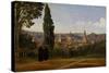 Florence, Seen from the Boboli-Gardens-Jean-Baptiste-Camille Corot-Stretched Canvas