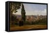 Florence, Seen from the Boboli-Gardens-Jean-Baptiste-Camille Corot-Framed Stretched Canvas