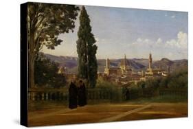 Florence, Seen from the Boboli-Gardens-Jean-Baptiste-Camille Corot-Stretched Canvas