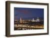 Florence Skyline at Sunset.-Jon Hicks-Framed Photographic Print