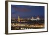 Florence Skyline at Sunset.-Jon Hicks-Framed Photographic Print