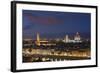 Florence Skyline at Sunset.-Jon Hicks-Framed Photographic Print