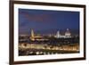 Florence Skyline at Sunset.-Jon Hicks-Framed Photographic Print