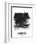 Florence Skyline Brush Stroke - Black-NaxArt-Framed Art Print