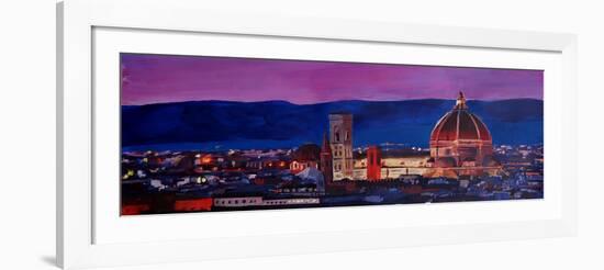 Florence Skyline with Santa Maria del Fiore-Markus Bleichner-Framed Art Print