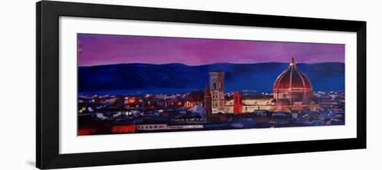 Florence Skyline with Santa Maria del Fiore-Markus Bleichner-Framed Art Print