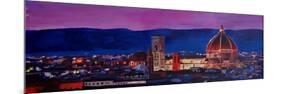 Florence Skyline with Santa Maria del Fiore-Markus Bleichner-Mounted Art Print